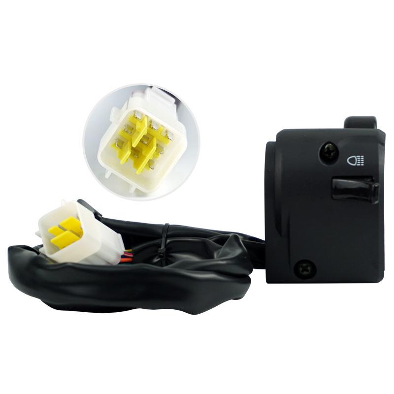 Universal 22MM Motorrad Schalter Lenker Controller Schalter Scheinwerfer Nebel Licht Horn EIN-AUS-Taste