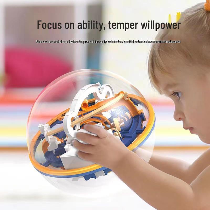 Aikeyou 3D Labyrinth Ball Lernspielzeug für Kinder – Logisches Denken und Geburtstagsgeschenk