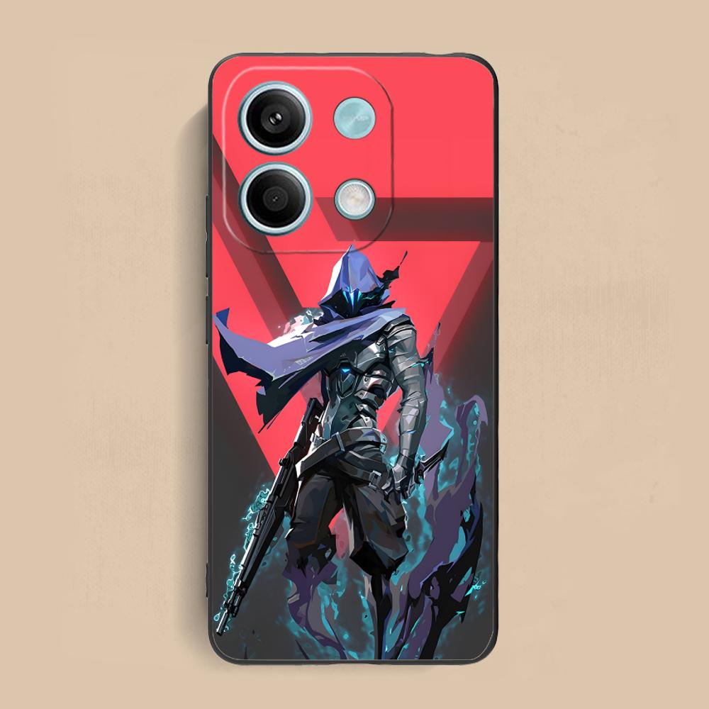 Valo Omen Phone Case for Xiaomi Redmi Note 14 13 12 11 S Pro Plus 4G 5G Soft TPU Shockproof Cover