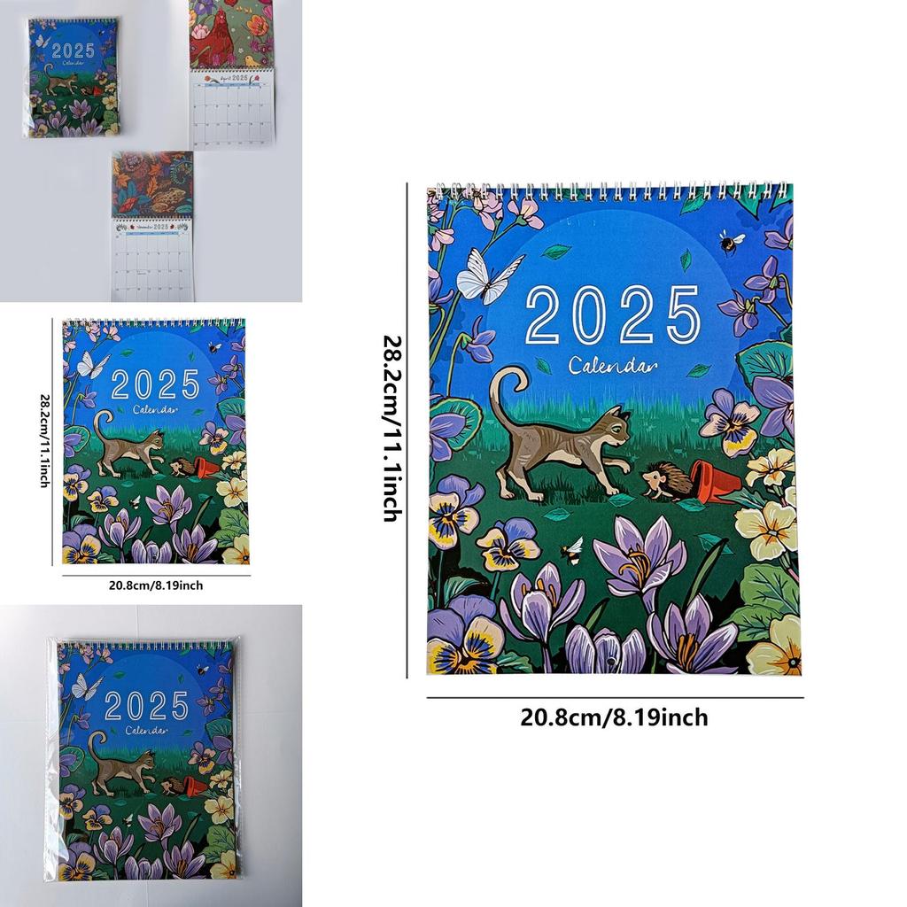 2025 Animal And Nature Calendar Unique Paper Calendar For Students And Professionals Alike