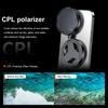 2 in 1 Magnetic Phone Filter Lens 52mm CPL Polarized Star Filters Glare Reduction Foldable Polarized Lens &
