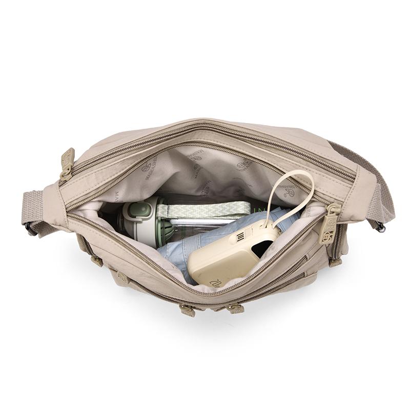Fashionable Multi Pocket Crossbody Bag with Adjustable Strap and Spacious Design for Daily Use