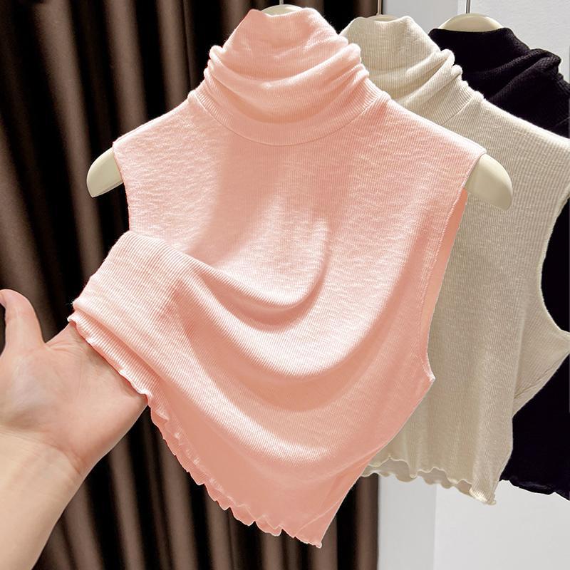 

Autumn & Winter Women s Stand-up Base Layer Mesh Collar рожевий