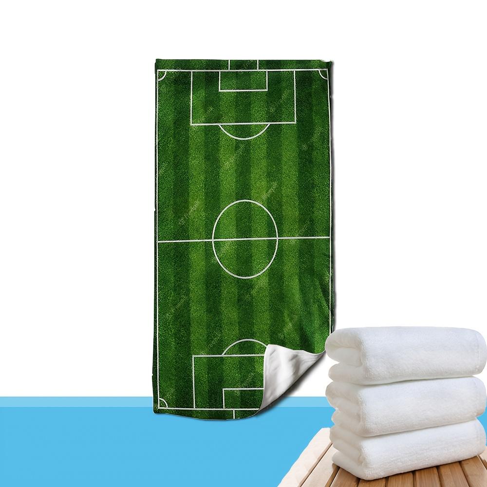 Asciugamano da Spiaggia Asciugatura Rapida Campo da Calcio, Microfibra Morbida per Spiaggia Piscina Sport Regalo