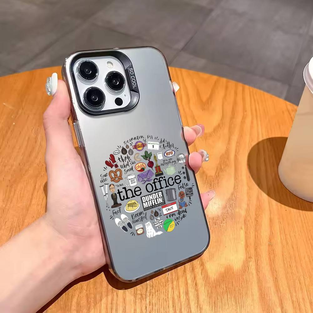 

The O-Offices-S Hot Tv Show Phone Case For iPhone17,16,15,14,13,12,11 Plus,Pro Max Black Candy silver phone case iPhone12PROMAX
