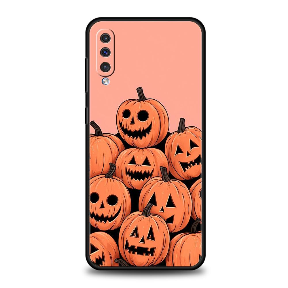 leaves fall fox pumpkin Halloween Case For Samsung A54 A52 A14 A50 A70 A30 A40 A20S A20E A02S A12 A22 A34 A42 A32 5G A04s Cover