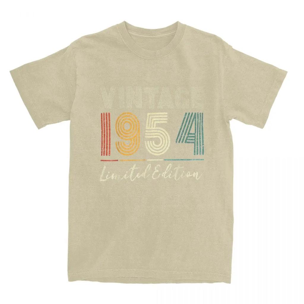 Unisexs TShirt 70 Years Old Gifts Vintage 1954 Casual Cotton Tees Short Sleeve 70th Birthday T Shirt Round Collar Clothing