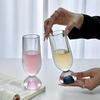 Colorful Round Bottom Glass Cup for Drinks
