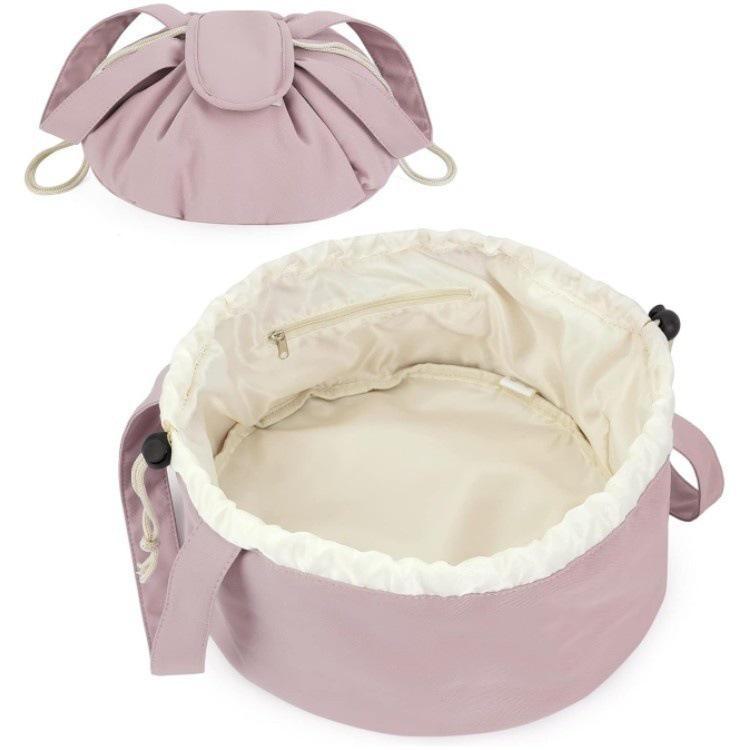 Large Capacity Portable Drawstring Cosmetic and Toiletries Bag