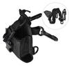Portable Nylon Shoulder Strap Belt Case Holder Bag Pouch for Walkie Talkie Two Way Radio  Black