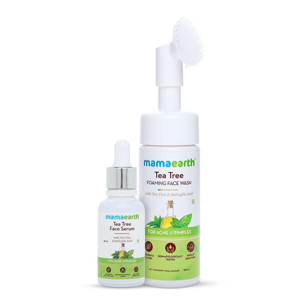Mamaearth Tea Tree Foaming Face Wash – 150ml + Tea Tree Face Serum – 30 Ml