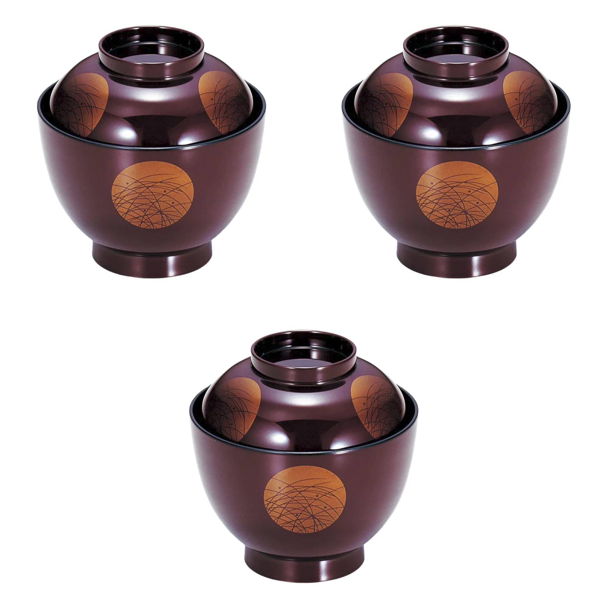 

Набор из 3 маленьких АБС-чаш Сэтомонохонпо [ТА] 3,5 дюйма из сандалового дерева с яичным белком и подсолнухом x см, [10,1 10,3 (250 куб.см)] миски, термостойкая смола,