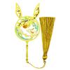 Moon-Leaping Osmanthus Rabbit Fan-Shaped Bookmarks: Chinese Style Mid-Autumn Festival Gifts