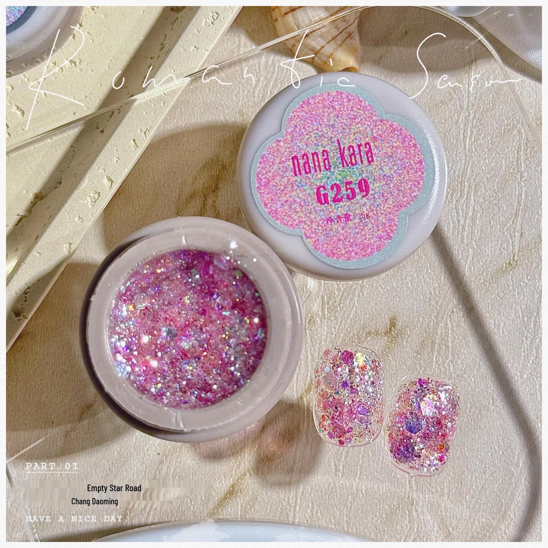 Eden Glitter Sequins Gel: Fine Glitter Color Foil for Spring & Summer