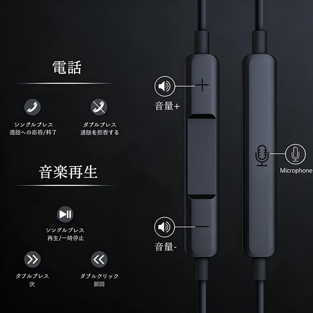 Wired Earphones for iPhone Volume No Ergonomic Comfortable Durable TPE Ear Tips Deep Compact Compatible with Quality Guarantee 15/16/17, Type-C,