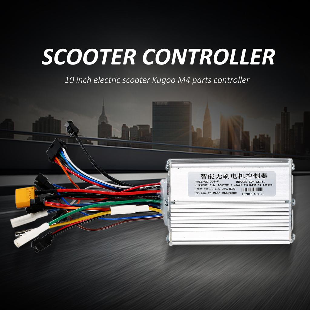 48V Aluminum Alloy Electric Scooter Brushless Motor Controller Intelligent with Instrument Display Cable Replacement For 10 Inch Kugoo M4
