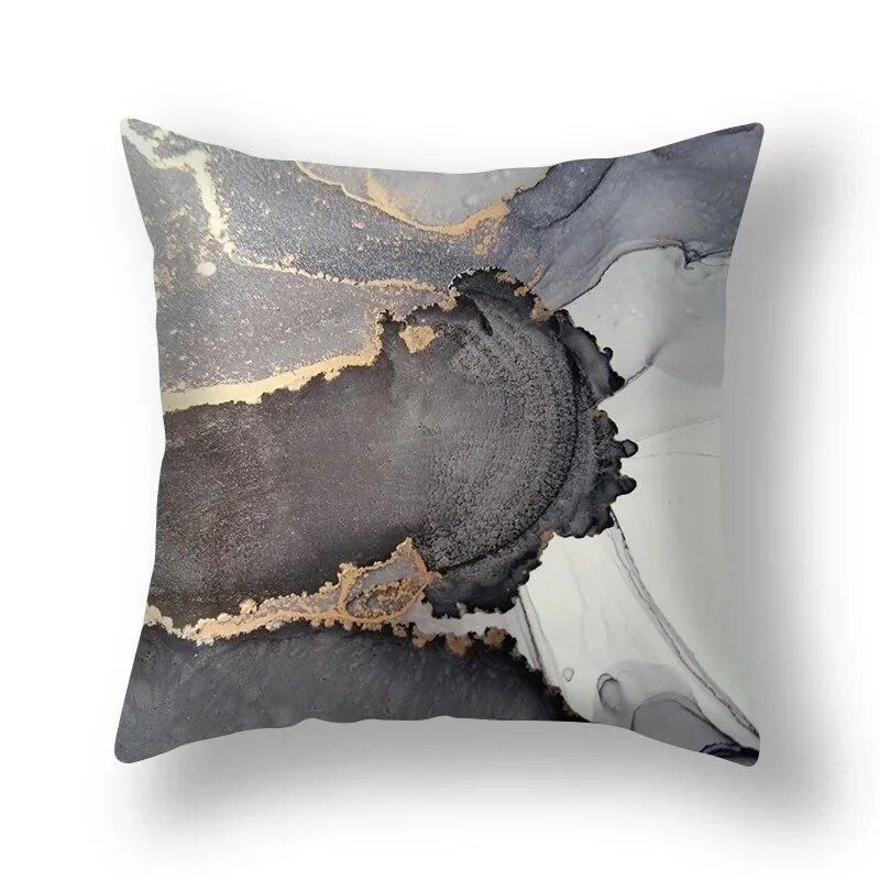 Modern light luxury simple fashion marble pattern set sofa chair office car bed cushion cover room home decoration pillowcase