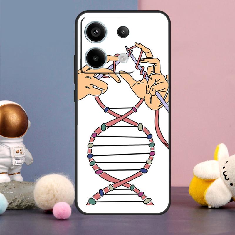 Retro DNA Science Illustration Case For Xiaomi Redmi Note 15 Pro Plus 10 11 12 13 14 Pro Redmi 15 15C 14C 10C 12C 13C Cover