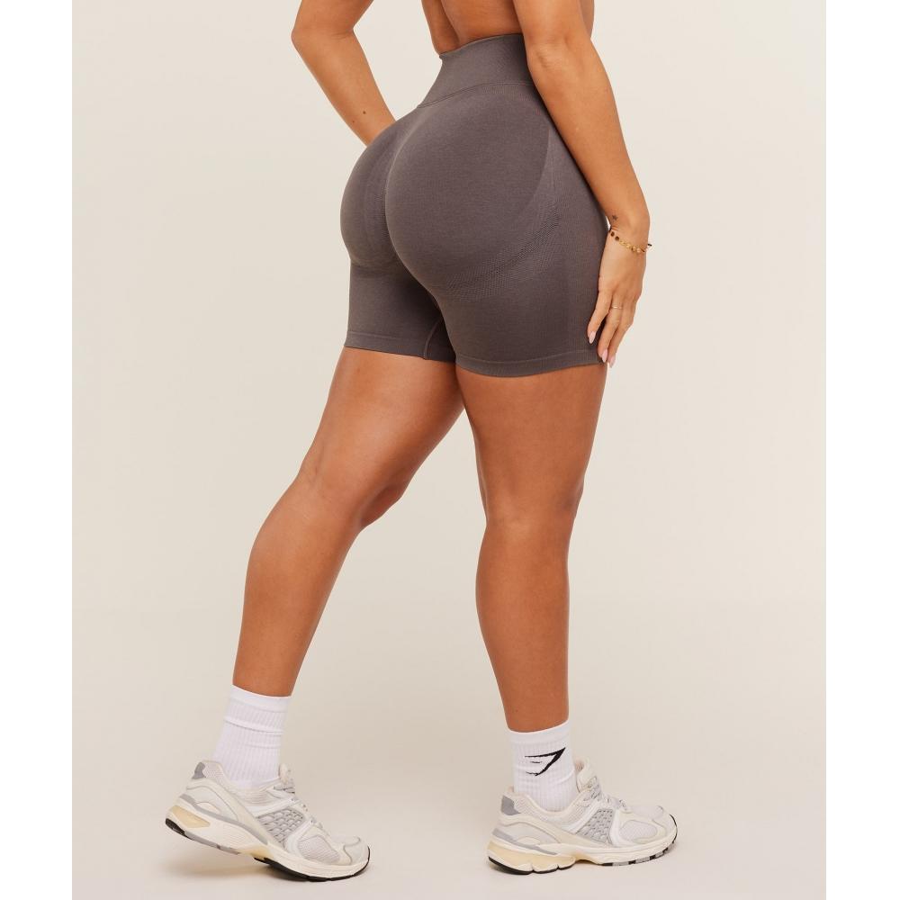 Gymshark Lift Seamless Shorts Cool Brown B6a8i Nbzg