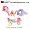 Baby Mermaid Rattle Toy With Soft Plush Material For Sensory Development And Parentchild Interaction