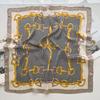 Black Thousand Birds 70Cm Simulation Silk Scarf Daily Casual Decoration Headband Band Small Square Scarf Multifunctional Scarf