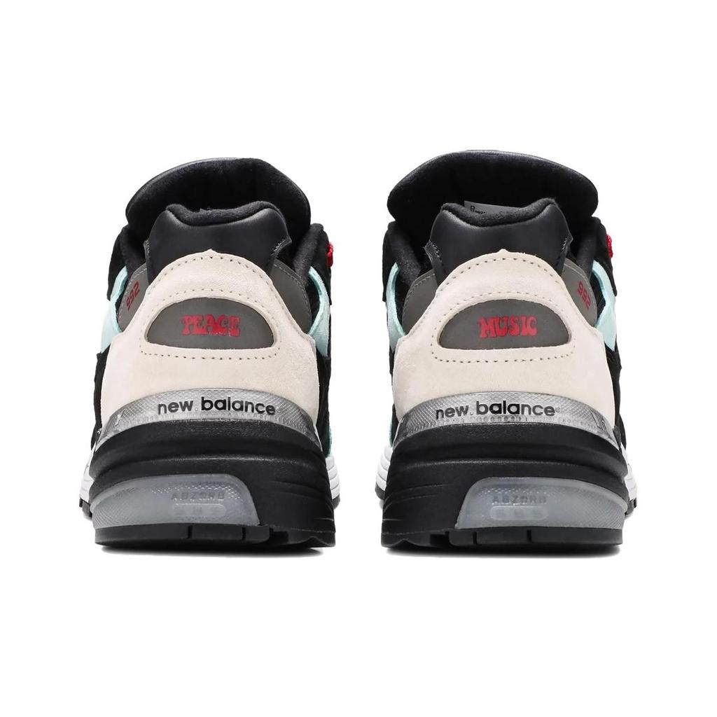 Amoeba Music X Nice Kicks X New Balance 992 Made In USA Peace Through Music - Black Unisex Sneakers Teal M992NK2
