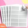 50 Pcs PVC Scratch-Off Stickers for Party Games, Crafts, and Stationery Fun -DIY Projects