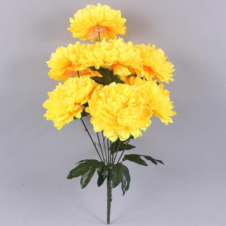 Simulation Peony Bouquet 9 heads Large Peony 70cm Decorative Flower