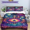 3pcs Cosmic Meditation Duvet Cover Set, Soft Comfortable Duvet Cover,Guest Room (1*Duvet Cover + 2*Pillowcase, Without Core) yy251104126
