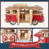 Wooden Plastic Model 3D Plastic Model Wooden Wooden Educational 3D Wood Adults and Kids Educational Natural Finger Brain Volkswagen Bus Craft Kids