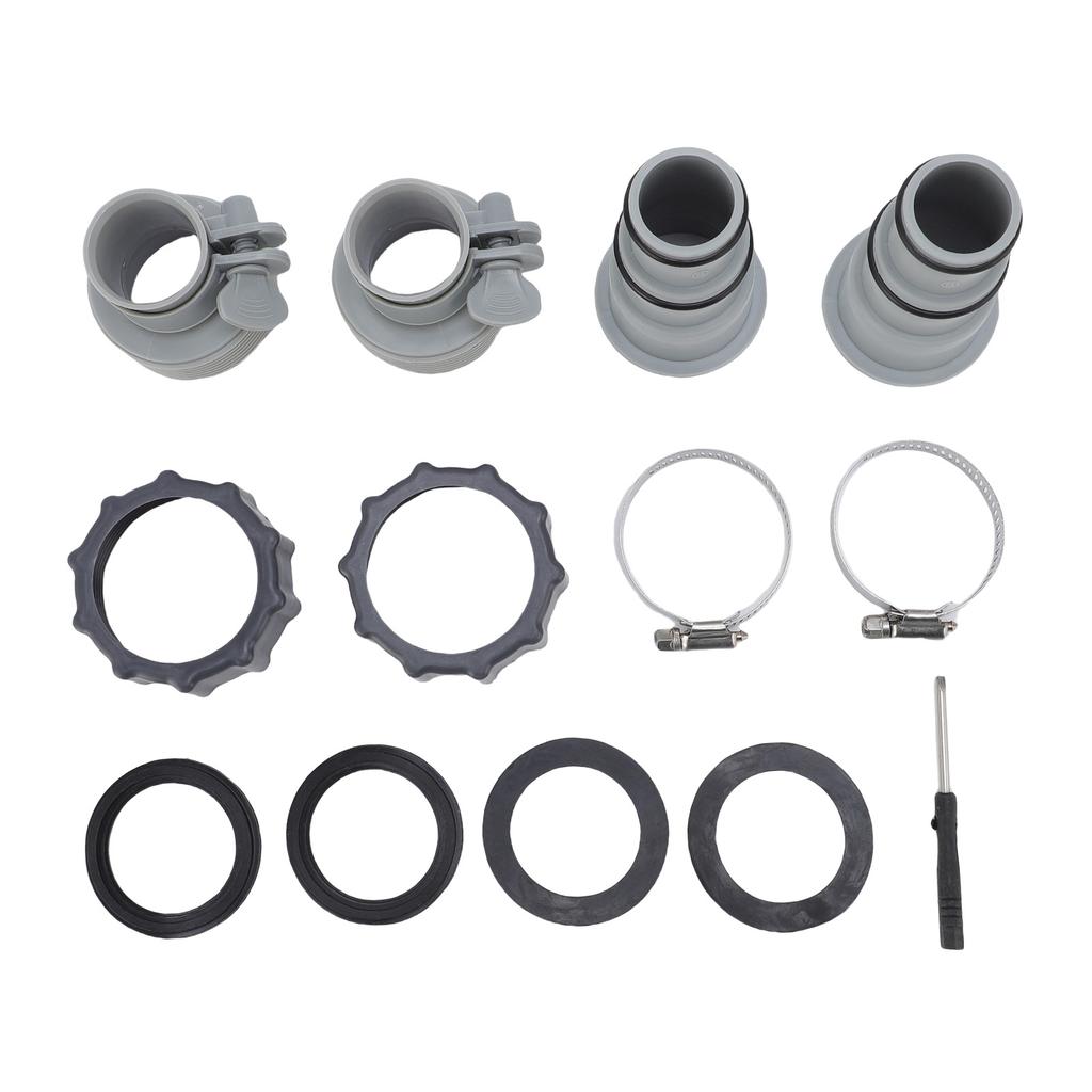 Filter Pump Hose Adapter ABS High Temperature Proof 1.251.5in Pool Filter Pump Hose Connector