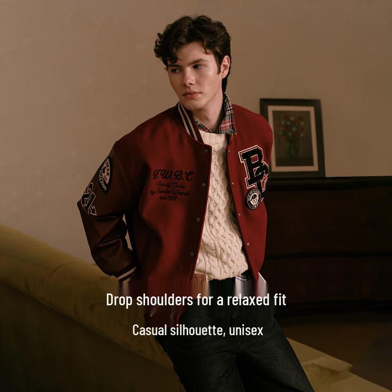 Teenie Weenie Men's Color-Block Woolen Coat