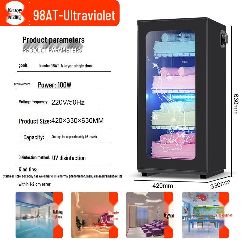 UV & Ozone Towel Disinfection Cabinet for Salons, Barbershops, Kindergartens & Homes