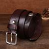 Belt Men's Real Cowhide Personalized Metal Retro Belt Pin Buckle First Layer Cowhide Casual Belt