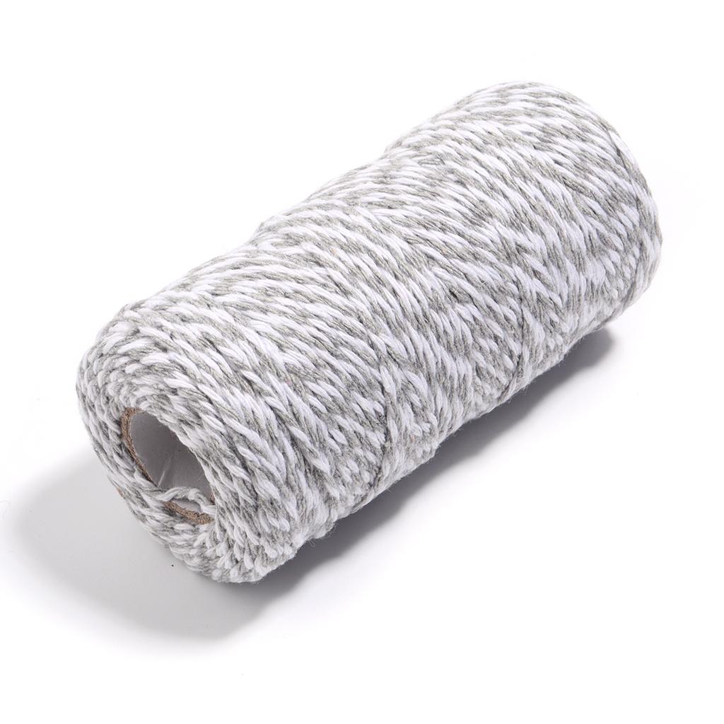 100M/Roll Cotton Cord Baker Twine Colorful Cotton Twine Macrame Cords String DIY Christmas Gifts Packing Home Textile Decoration