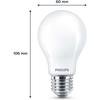 Pack de 6 ampoules led - philips - e27 - 60w - blanc chaud - verre