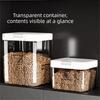 Large Capacity Pet Food Storage Container Transparent Food Storage Bucket  Grain Storage