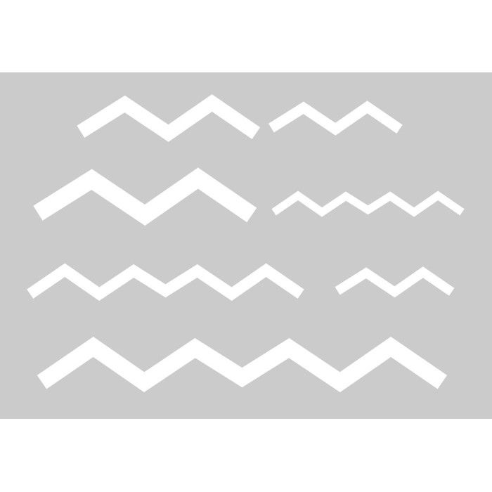 Gabarit pour pâte polymère A5 Chevron