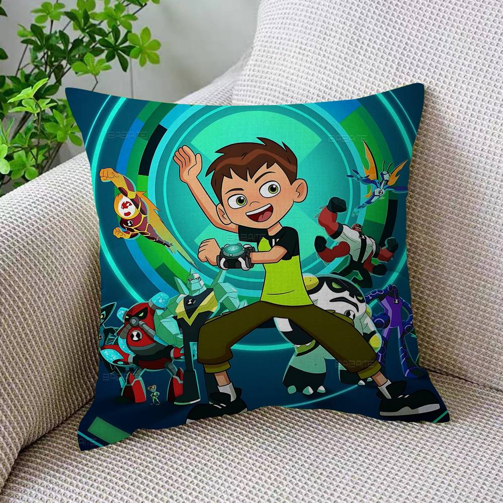 American Science Animation B-Ben 10 Cushion Cover Inches Farmhouse Decor Home Throw Pillow Covers For Couch Decorations