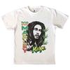 Maglietta Bob Marley Kaya Illustrazione Logo nuova Ufficiale Unisex Bianca