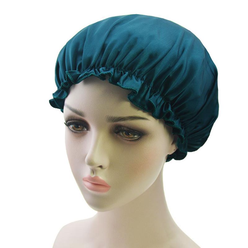 Women Sleep Cap Satin Night Bonnet Head 