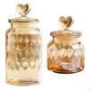 Airtight Food Jars Glass Jar with Lid , Decorative Cookie Tea Canister for