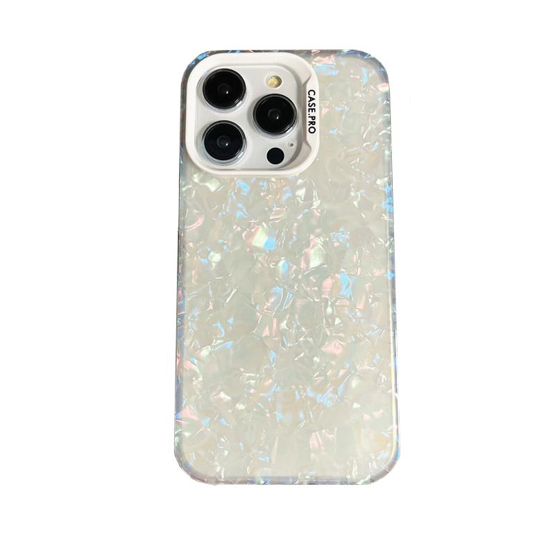 

Bling Glitter Dream Conch Shell Marble Case For iPhone 13 14 11 12 15 16 17 Pro Max Soft Bumper Hard Acrylic Back Cover iPhone 12 Pro