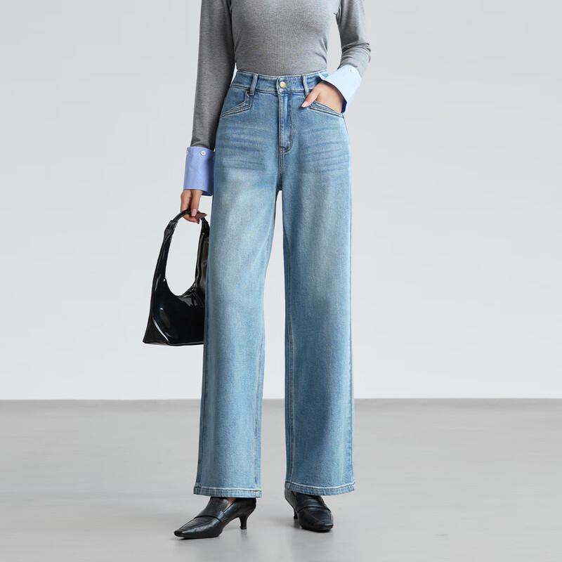 

FivePlus Women s High-Waist Straight-Leg Slimming Denim Jeans L