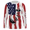 Crappie Fishing Long Sleeve T-shirt Men Green Fish Print Performance UPF Quick Dry Fishing Tops Clothing