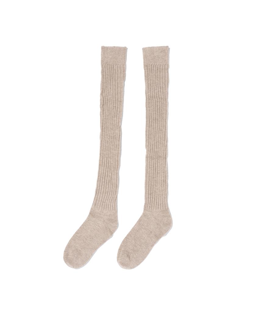 CARGOBROS FOR WOMAN Classic Ribbed Knee Socks (Beige)
