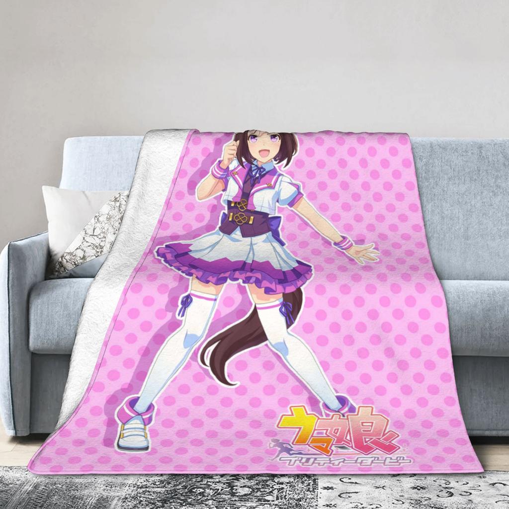 Nakayama Festa UmaMusume Pretty Derby Blankets Quality Soft Warm Throw Blanket Winter Girls Boys Home Decor Print Bedspread