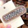 Korean Rhinestone Diamond-Edge Hairpin for Women: Stylish One-Word Clip for Bangs and Side Hair