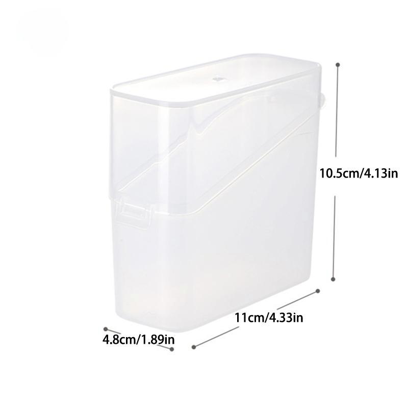 1pc Large Capacity Cheese Keeper Case Airtight Food Storage Container with Lid Slice Cheese Holder Frige Odor Transparent Organizer
