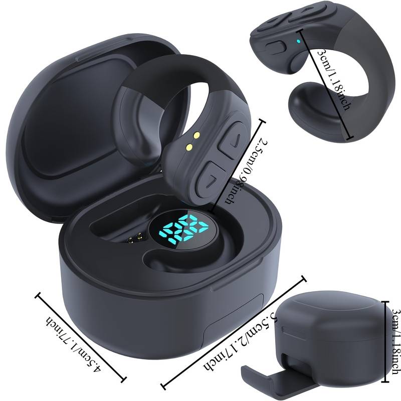 Tiktok BT Smart Scrolling Ring Remote Page Turner with Cell Phone Stands Wireless Camera Shutter Selfie Button - for iPhone iPad Android (Black)